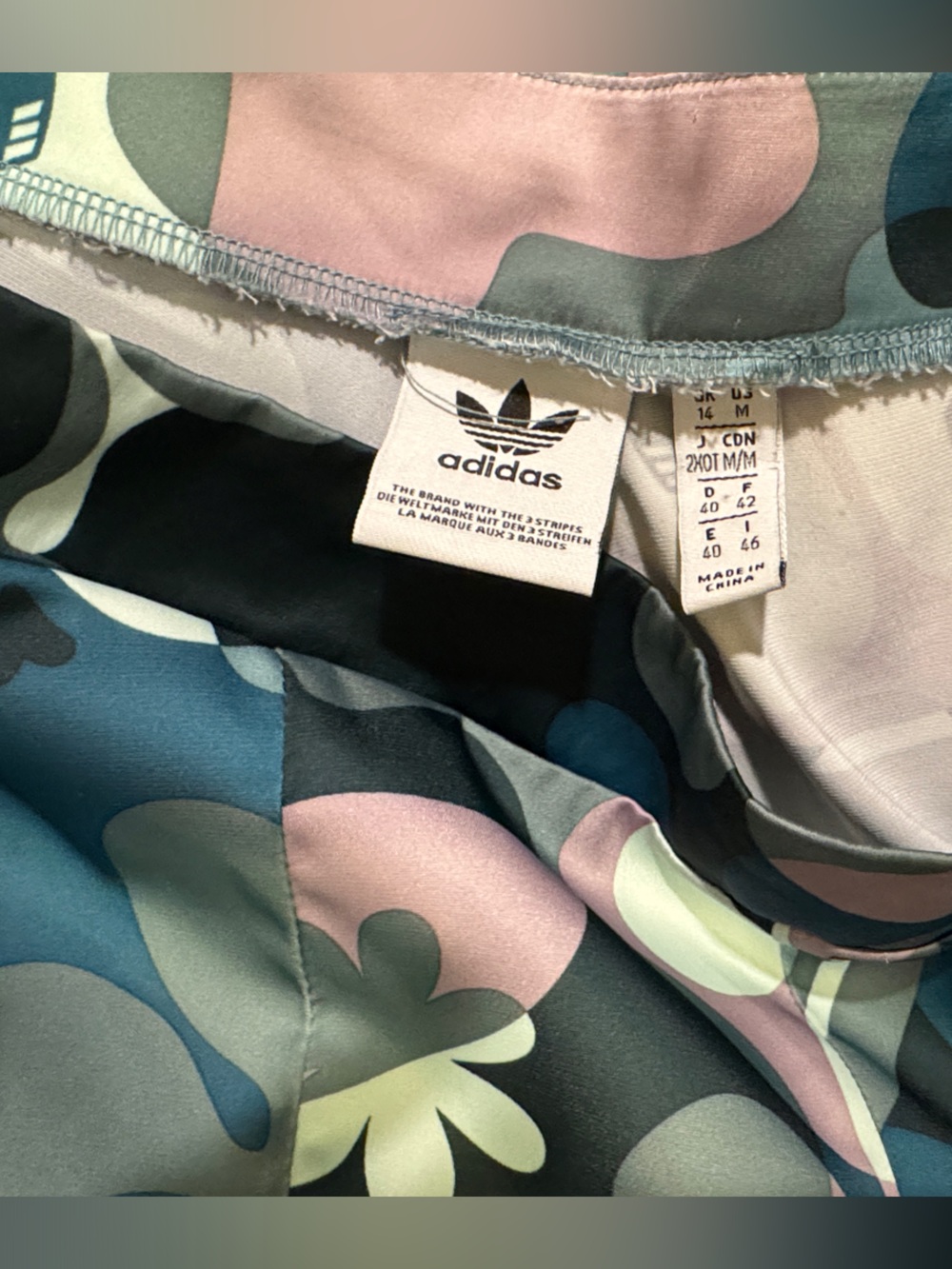 adidas Haddie Stewart Camo Smiley Wide-Leg Track Pants - Picture 7 of 8
